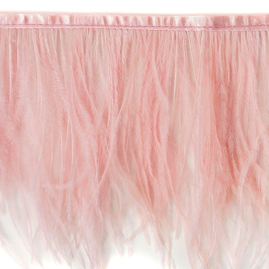 One-Ply Ostrich Feather Fringe - 1 Yard - Champagne - Feathers