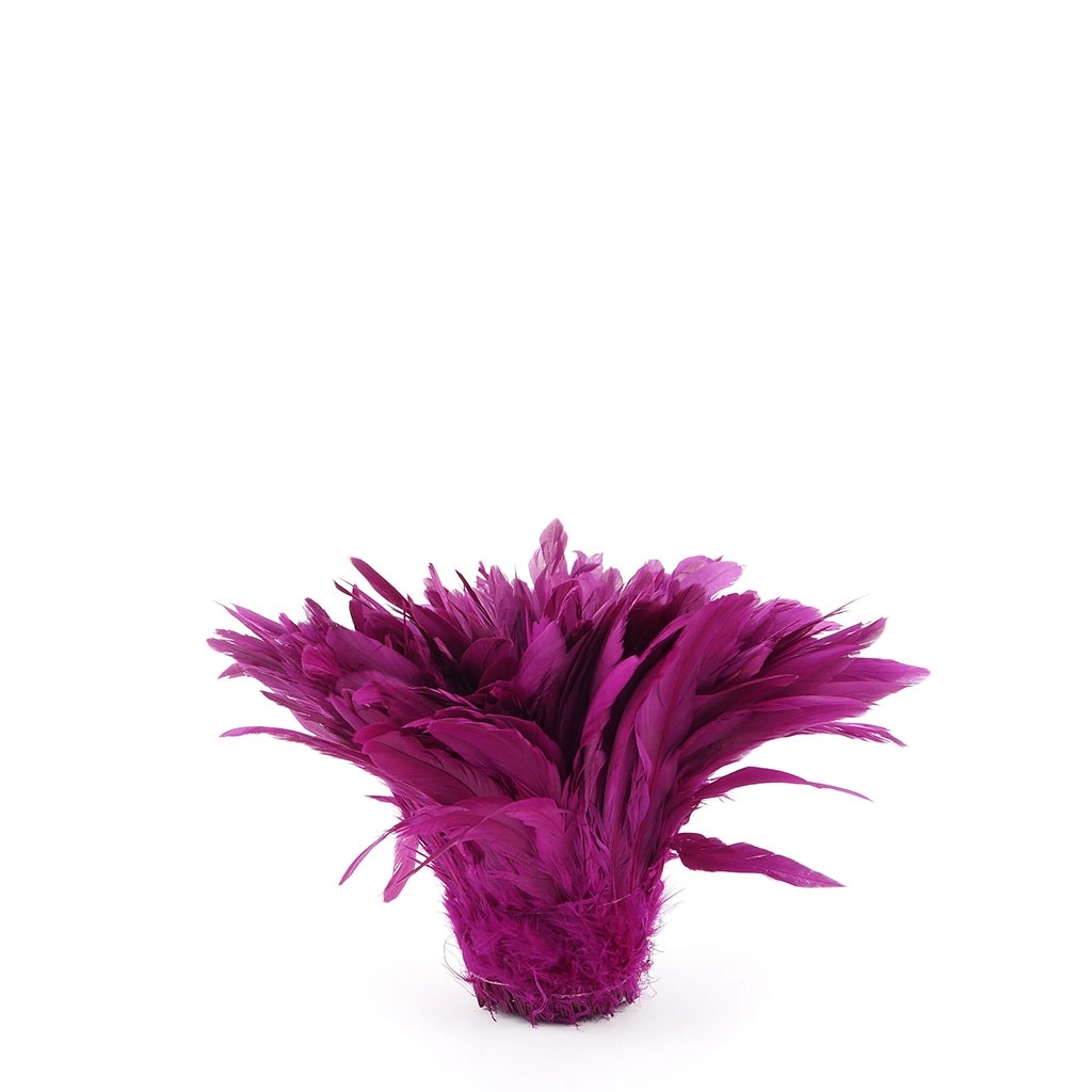 ooster Coque Tail Feathers Bleach and Dyed - Very Berry - Feathers