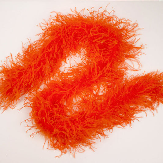 Orange 2 Ply Ostrich Feather Boa