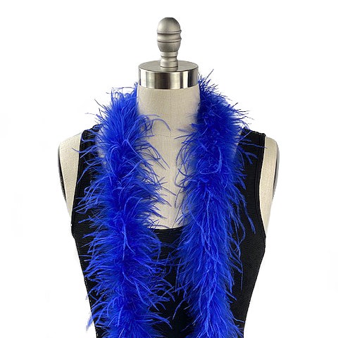 Ostrich Feather Boa - Value Two-Ply - Royal Blue - Ostrich Boa