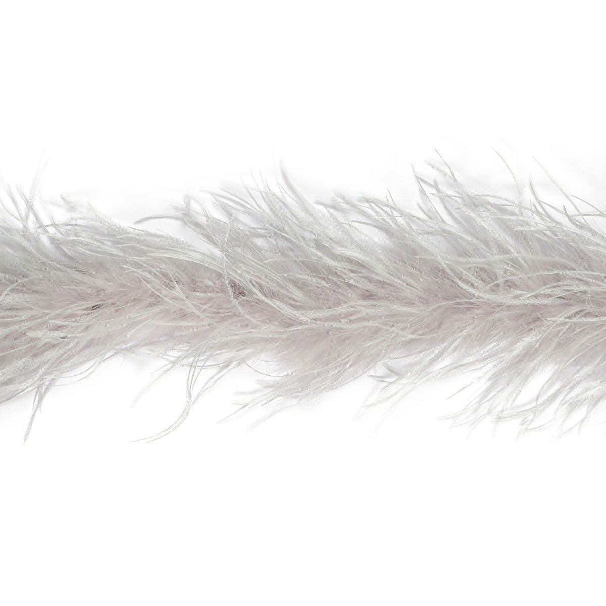 Ostrich Feather Boa - Value Two-Ply - Silver - Ostrich Boa