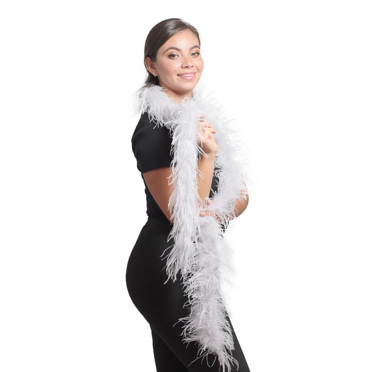 Ostrich Feather Boa - Value Two-Ply - Silver - Ostrich Boa