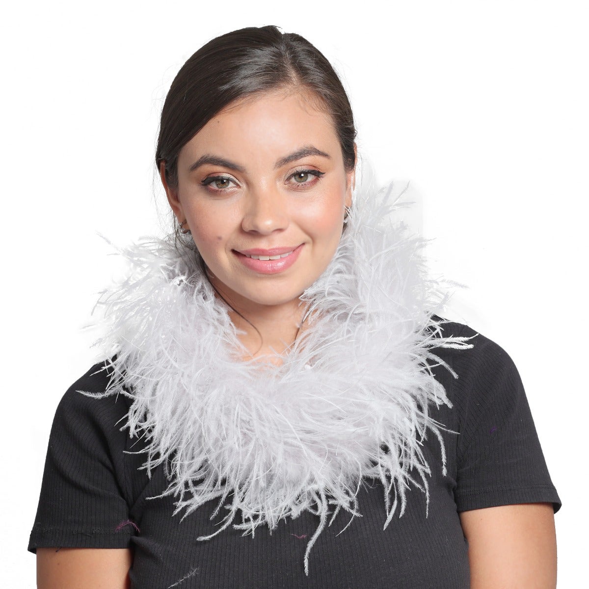 Ostrich Feather Boa - Value Two-Ply - Silver - Ostrich Boa