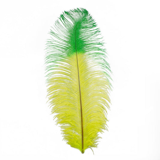 Ostrich Feather Drabs Tipped Selected - Lime - Kelly - Feathers