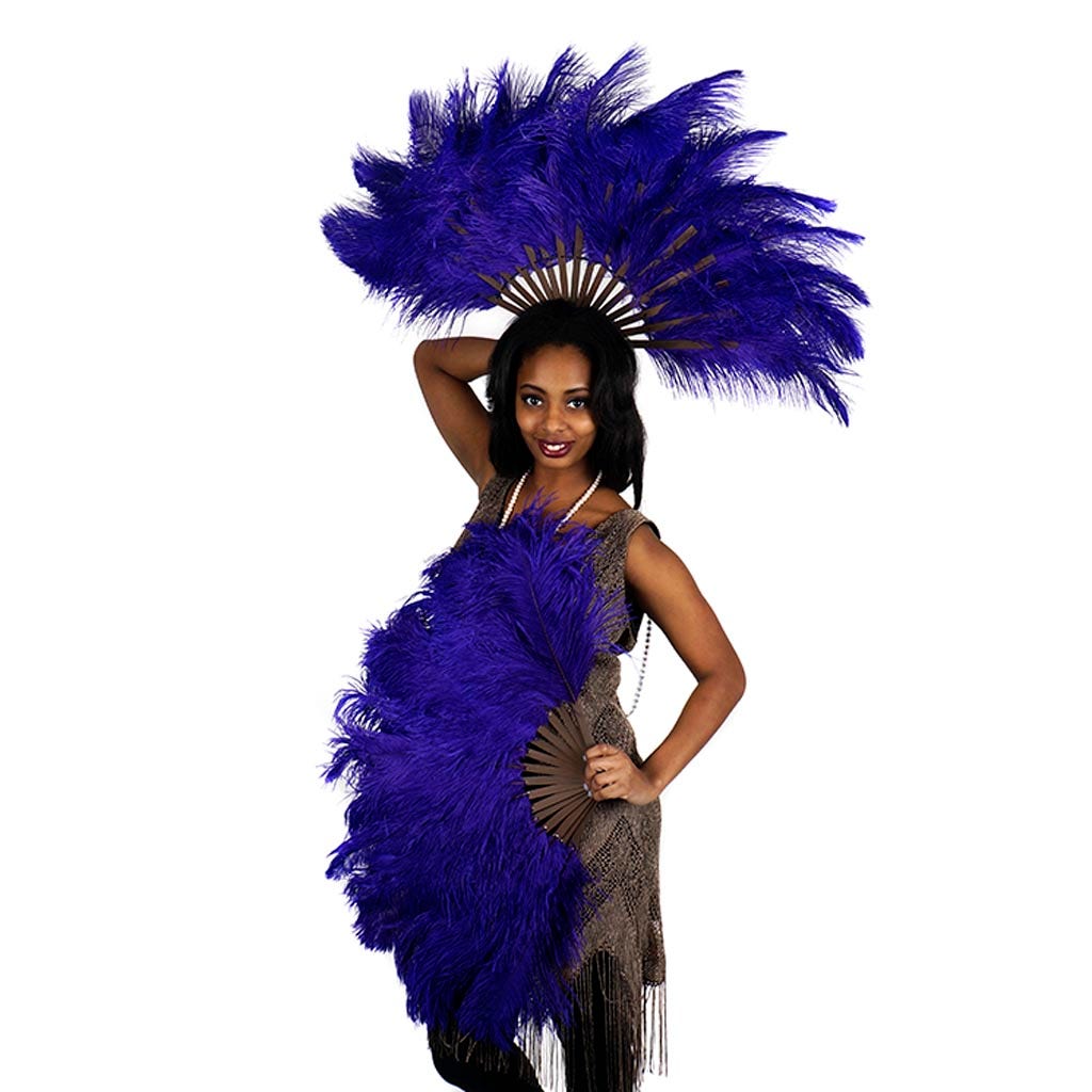 Ostrich Feather Fan - Regal - Feathers