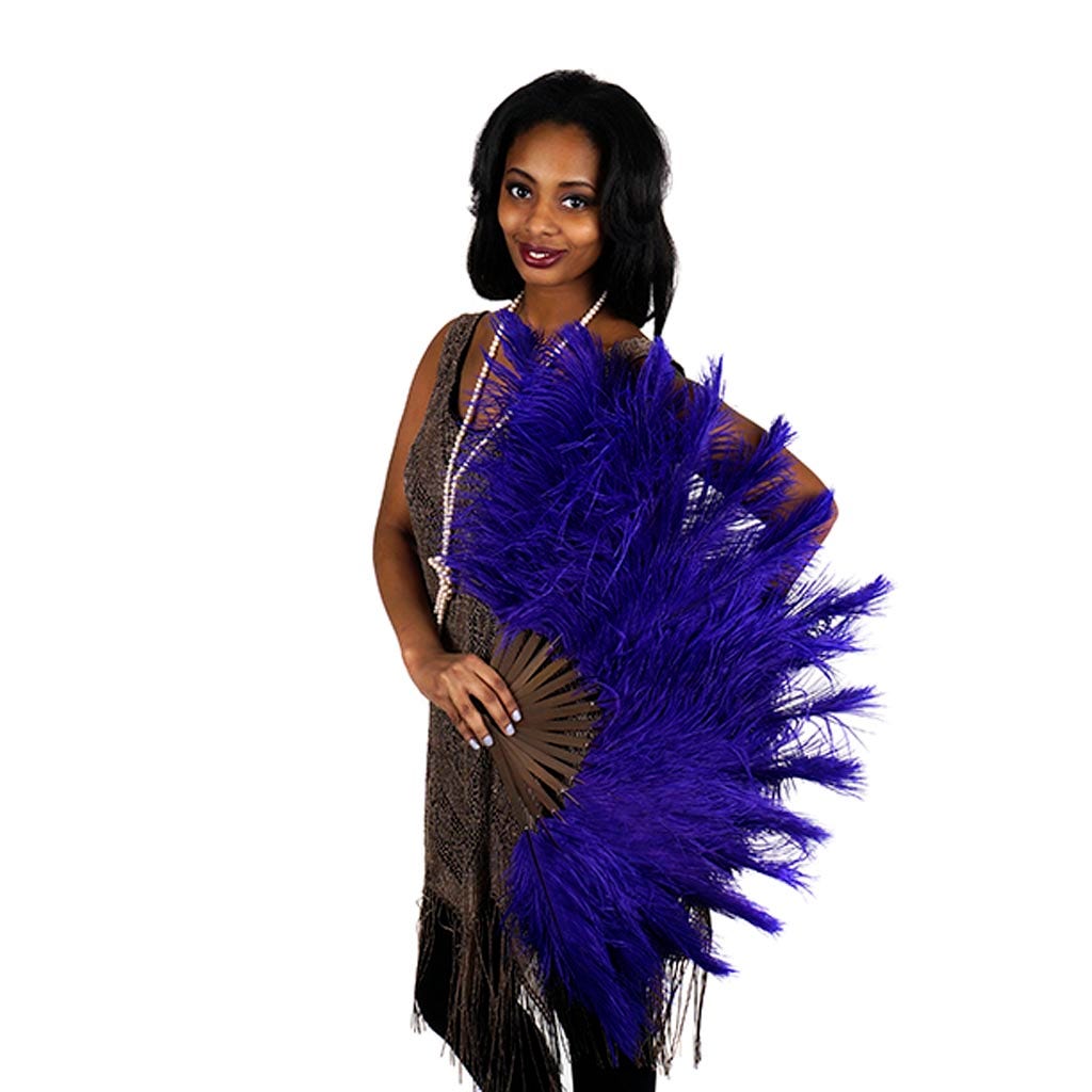 Ostrich Feather Fan - Regal - Feathers