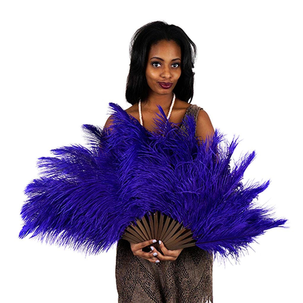 Ostrich Feather Fan - Regal - Feathers