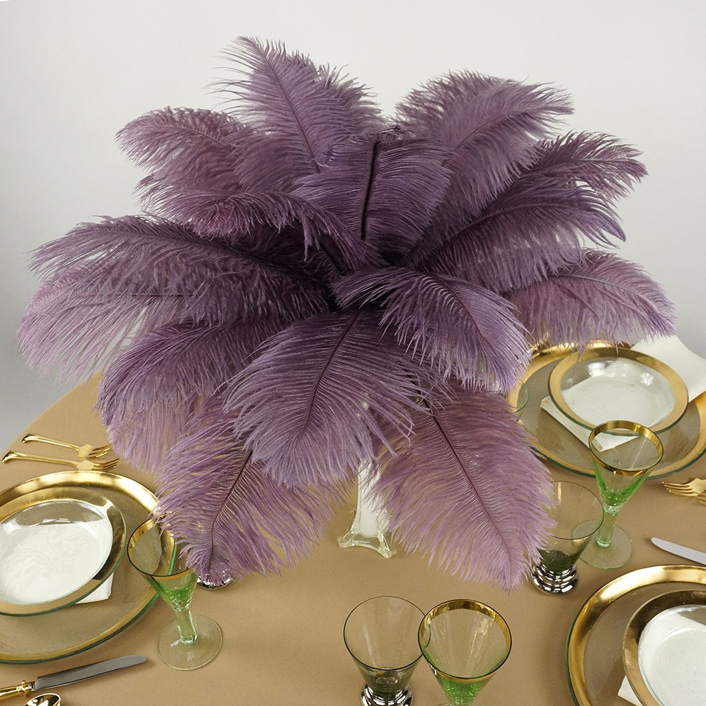 Ostrich Feathers 13-16’’ Drabs - Amethyst - Ostrich Feathers