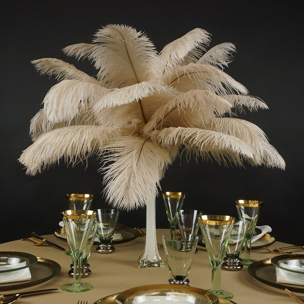 Ostrich Feathers 13-16’’ Drabs - Beige - Ostrich Feathers