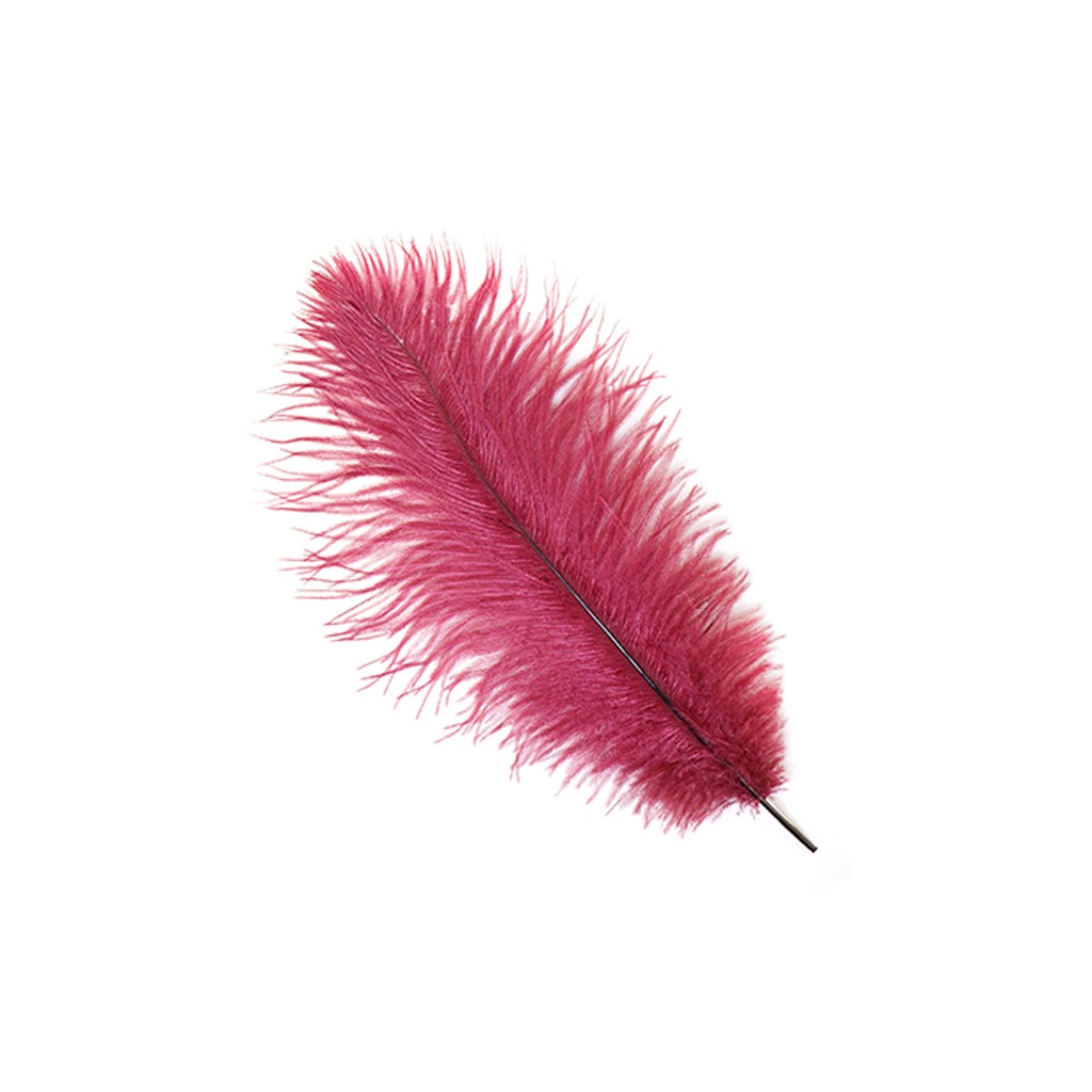 Ostrich Feathers 13-16’’ Drabs - Burgundy - 1 piece - Ostrich Feathers