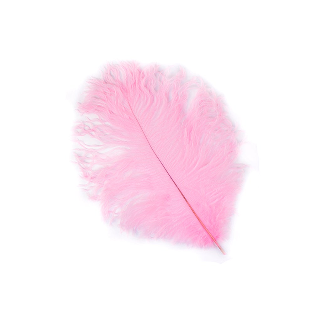 Candy Pink Ostrich Drabs Feather | 12 Pieces 13-16 Inches Craft ...