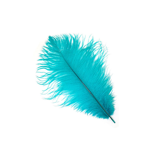 Ostrich Feathers 13-16’’ Drabs - Dark Aqua - 1 piece - Ostrich Feathers