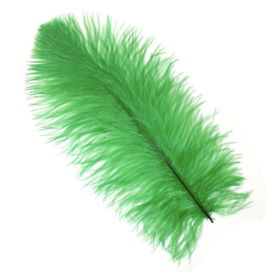 Ostrich Feathers 13-16’’ Drabs - Kelly - 1 piece - Ostrich Feathers