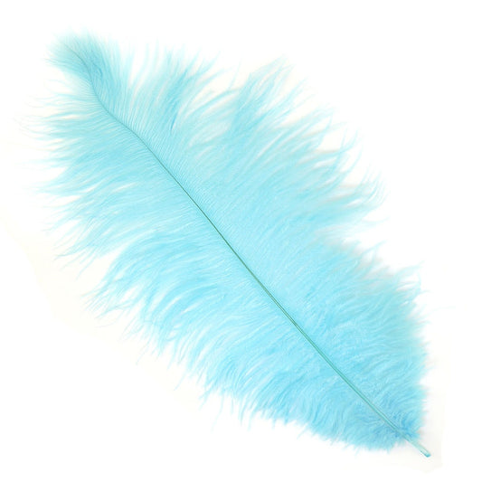 Ostrich Feathers 13-16’’ Drabs - Light Turquoise - 1 piece - Ostrich Feathers