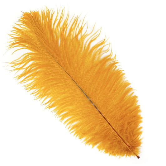 Ostrich Feathers 13-16’’ Drabs - Marigold - 1 piece - Ostrich Feathers