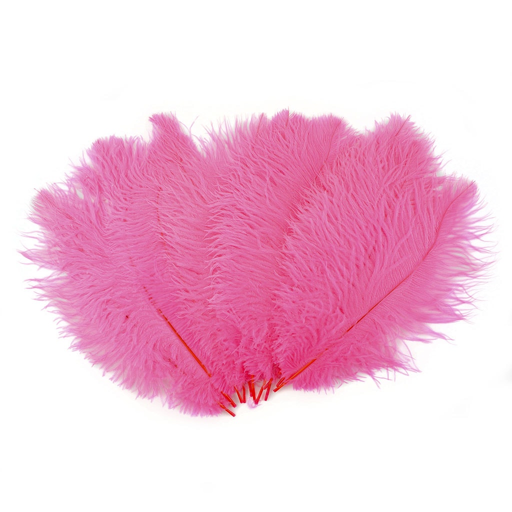 Ostrich Feathers 13-16’’ Drabs - Pink Orient - 12 pieces - Ostrich Feathers