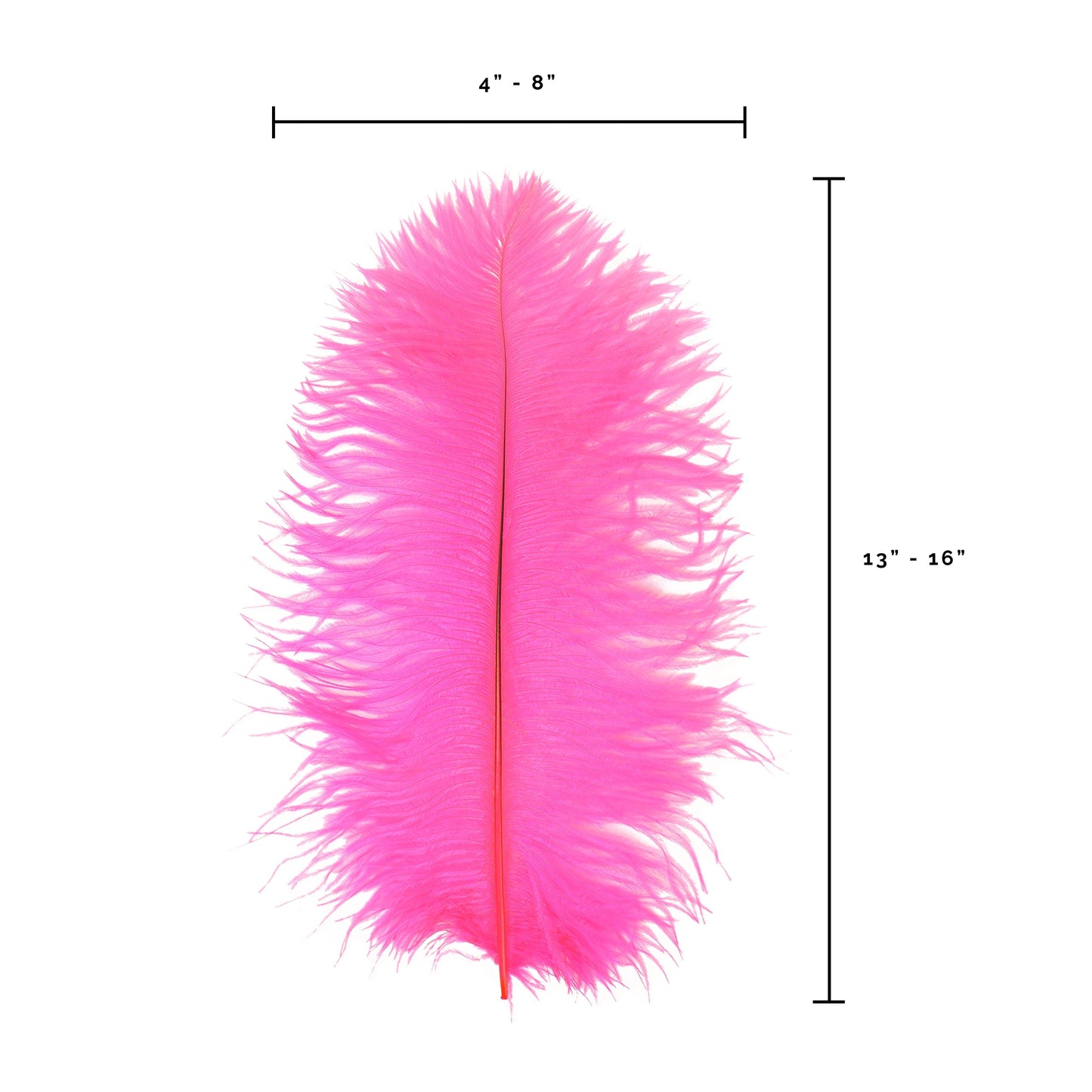 Ostrich Feathers 13-16’’ Drabs - Pink Orient - Ostrich Feathers