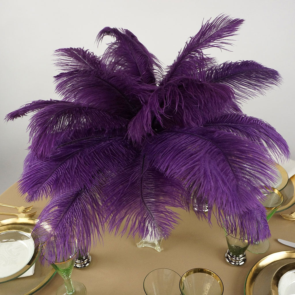 Ostrich Feathers 13-16’’ Drabs - Purple - Ostrich Feathers