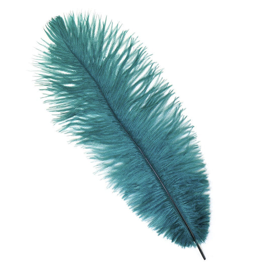 Ostrich Feathers 13-16’’ Drabs - Teal - 1 piece - Ostrich Feathers