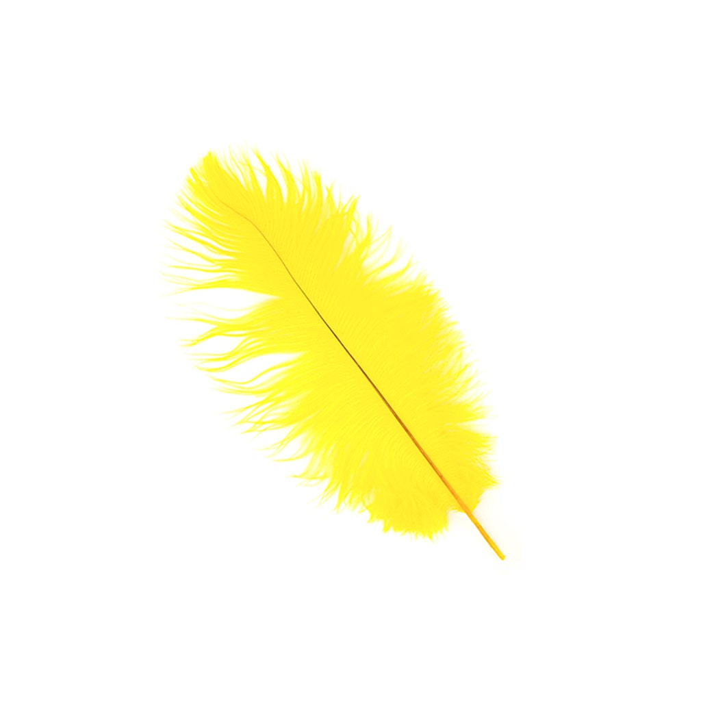 Ostrich Feathers 13-16’’ Drabs - Yellow - Ostrich Feathers