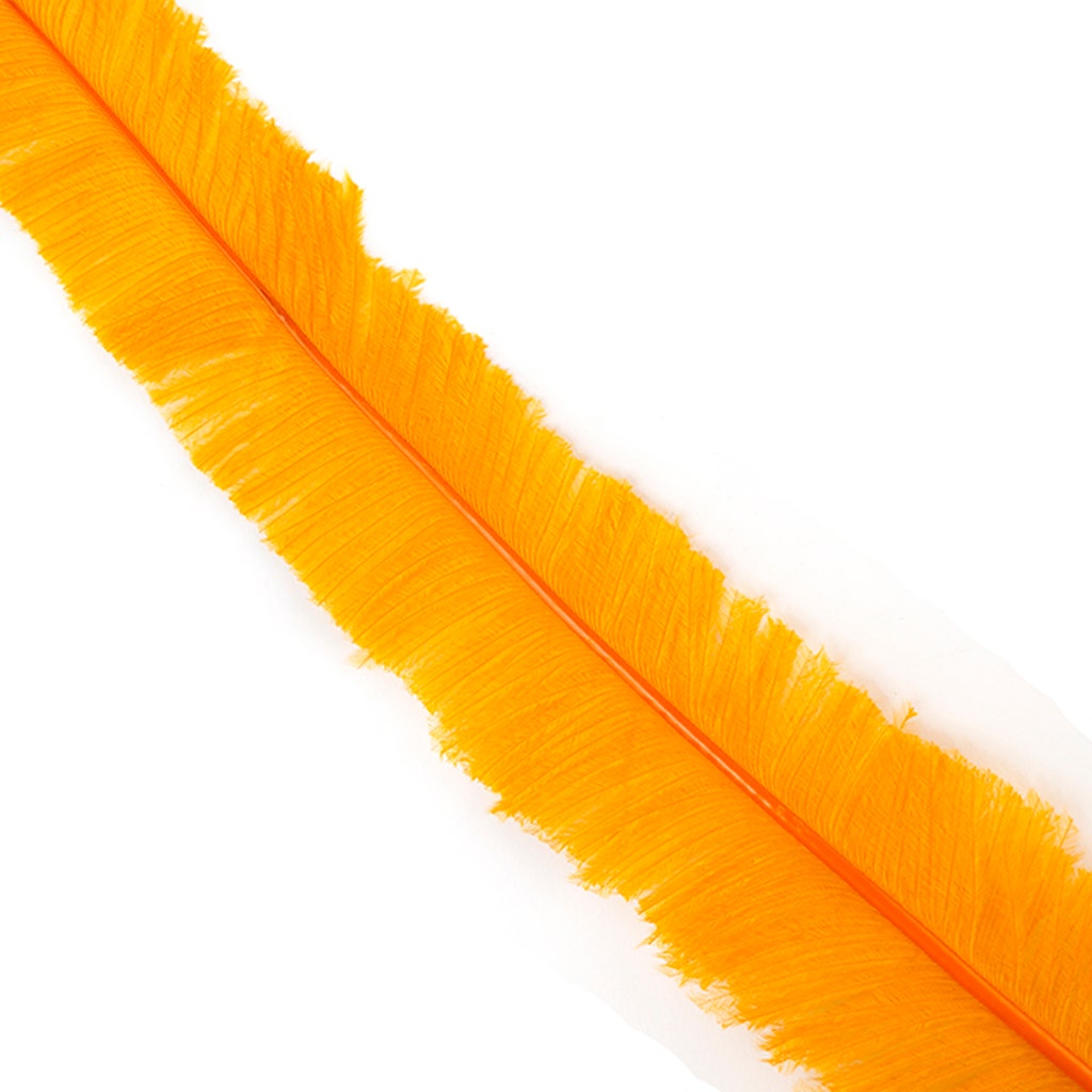 Ostrich Feathers - 13-24’’ Nandus - Mango - 12 pieces - Ostrich Feathers