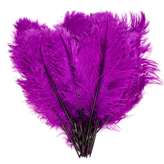 Ostrich Feathers - 16-18’’ Tail Feathers - Purple - Ostrich Feathers