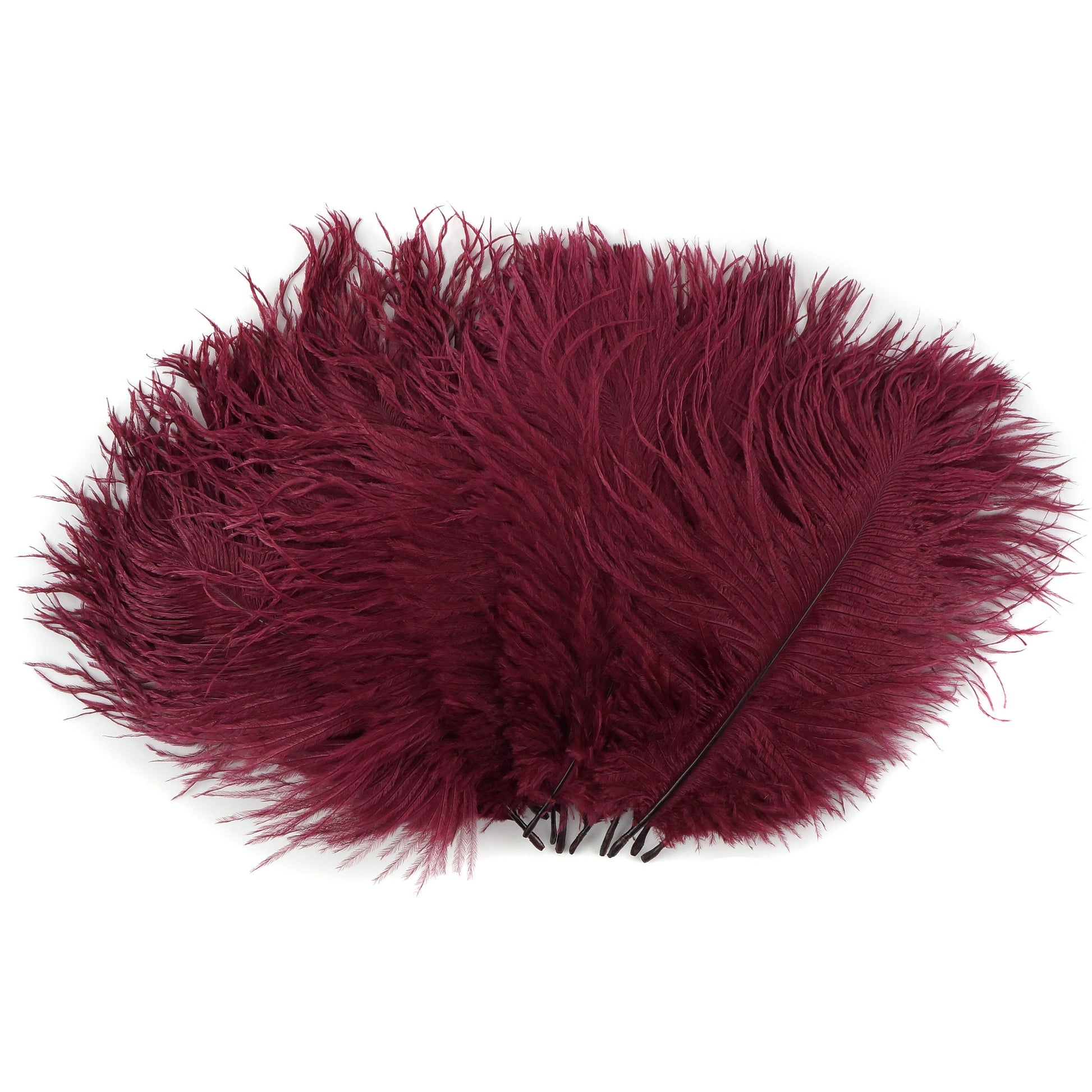 Ostrich Feathers 4-8’’ Drabs - Burgundy - 1/4 lb. bulk - Ostrich Feathers