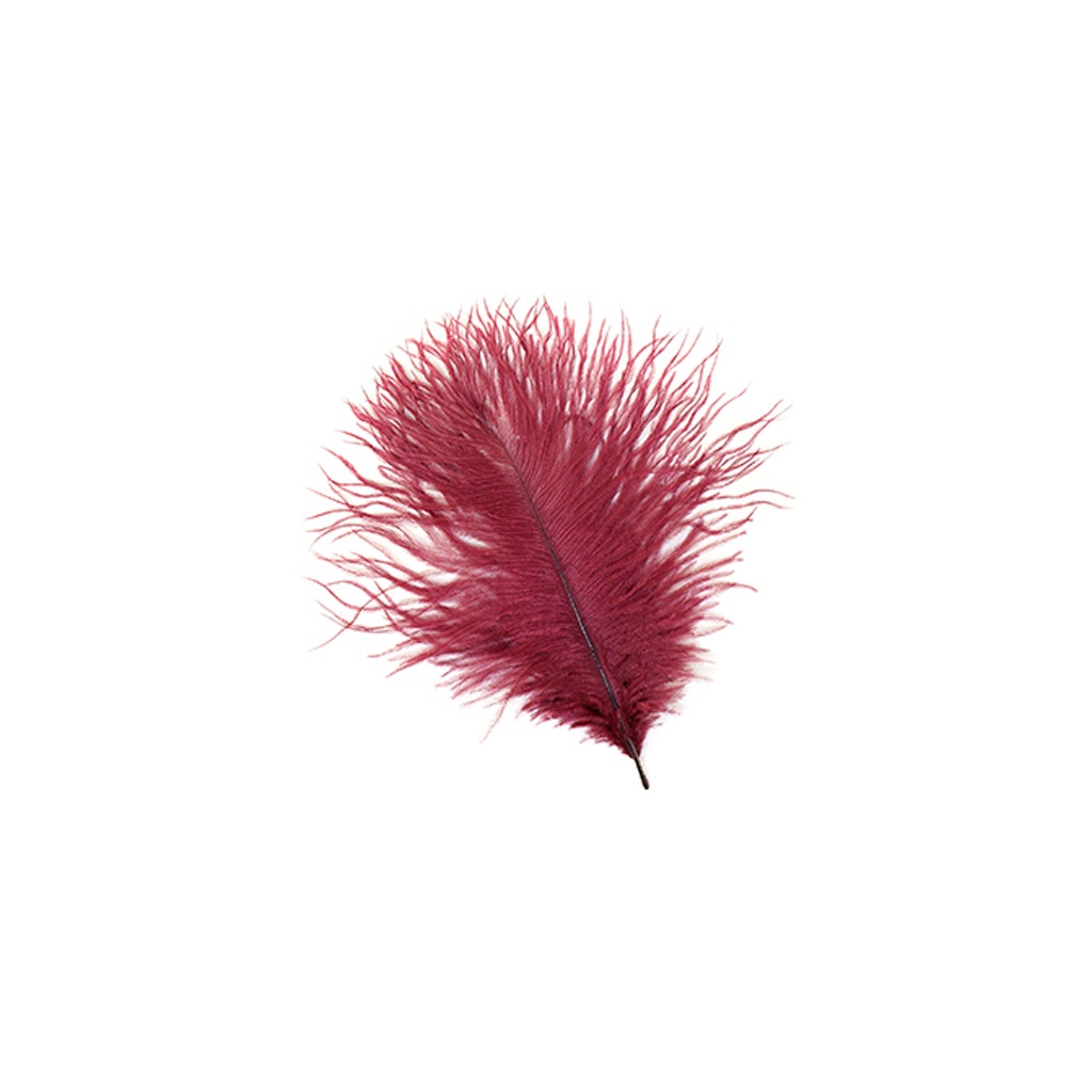 Ostrich Feathers 4-8’’ Drabs - Burgundy - Ostrich Feathers