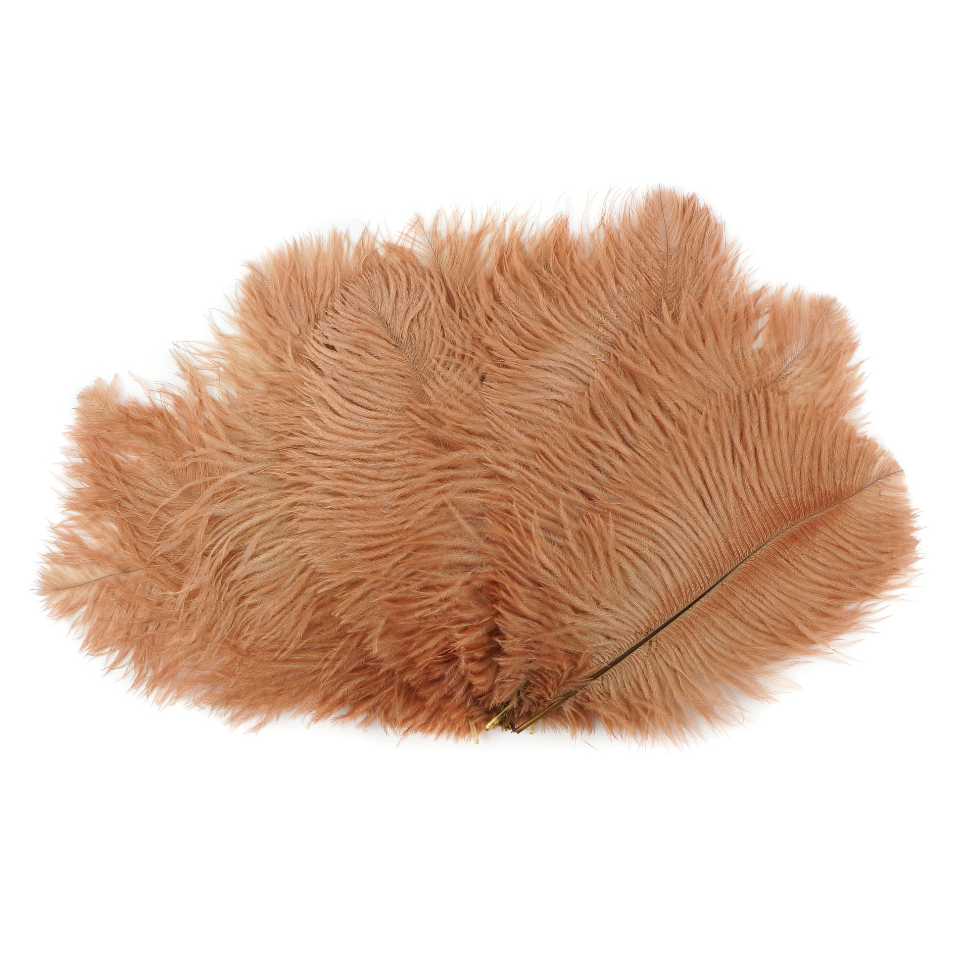 Ostrich Feathers 4-8’’ Drabs - Cinnamon - 1/4 lb. bulk - Ostrich Feathers