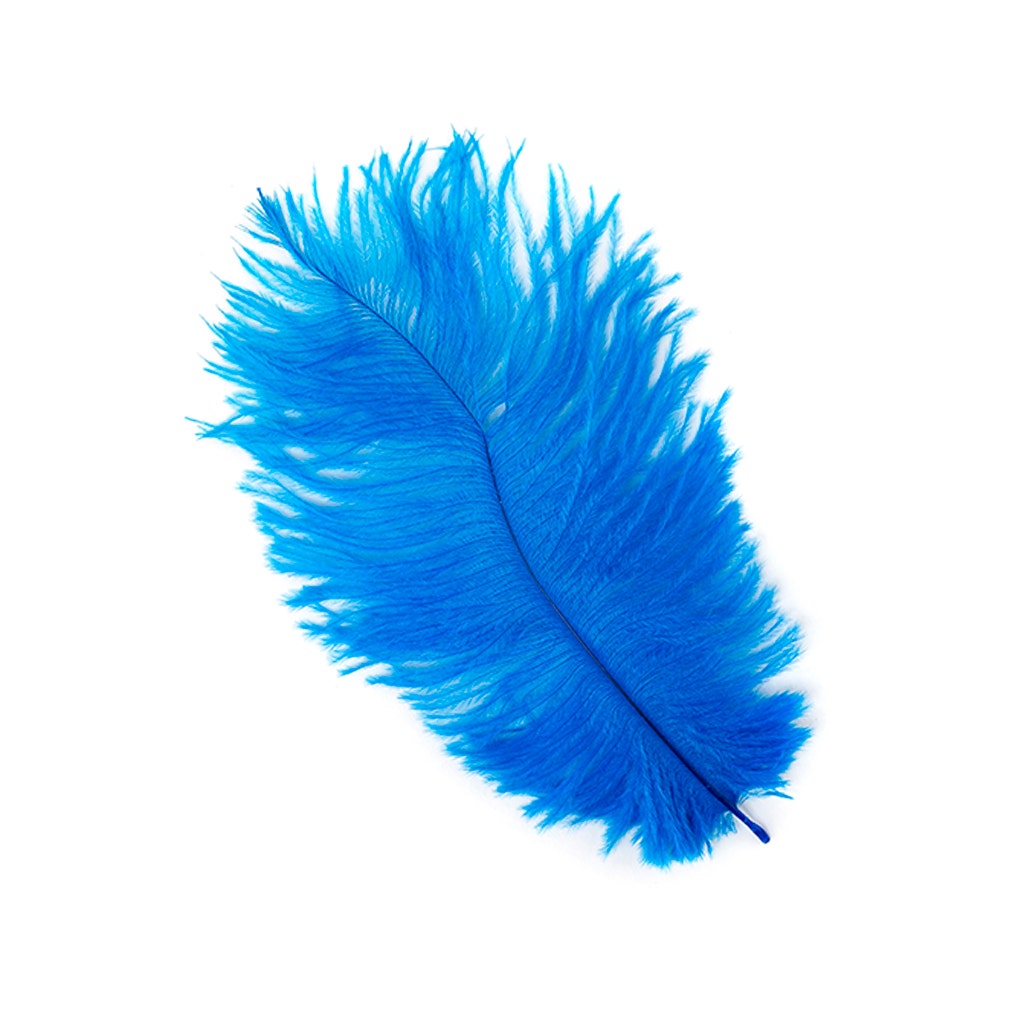 Ostrich Feathers 4-8’’ Drabs - Dark Turquoise - 2 pieces - Ostrich Feathers