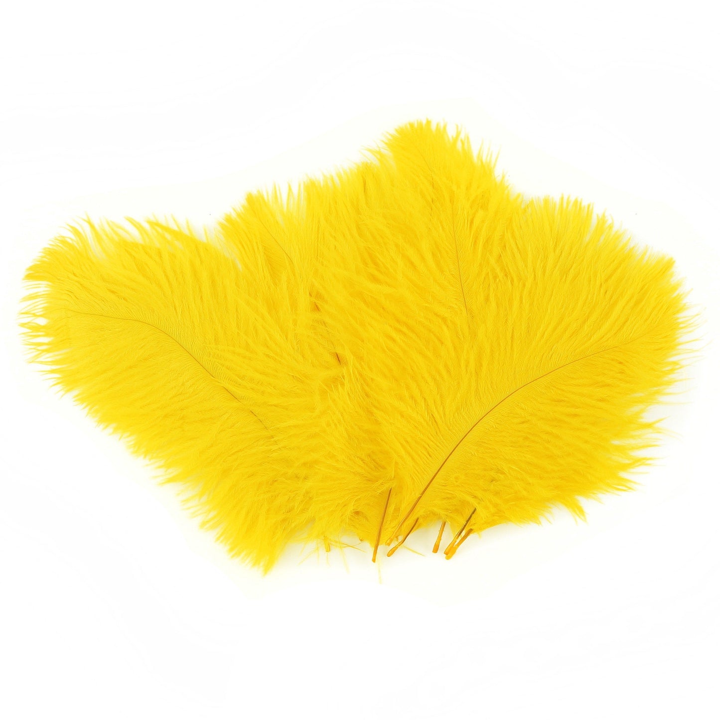 Ostrich Feathers 4-8’’ Drabs - Gold - 1/4 lb. bulk - Ostrich Feathers