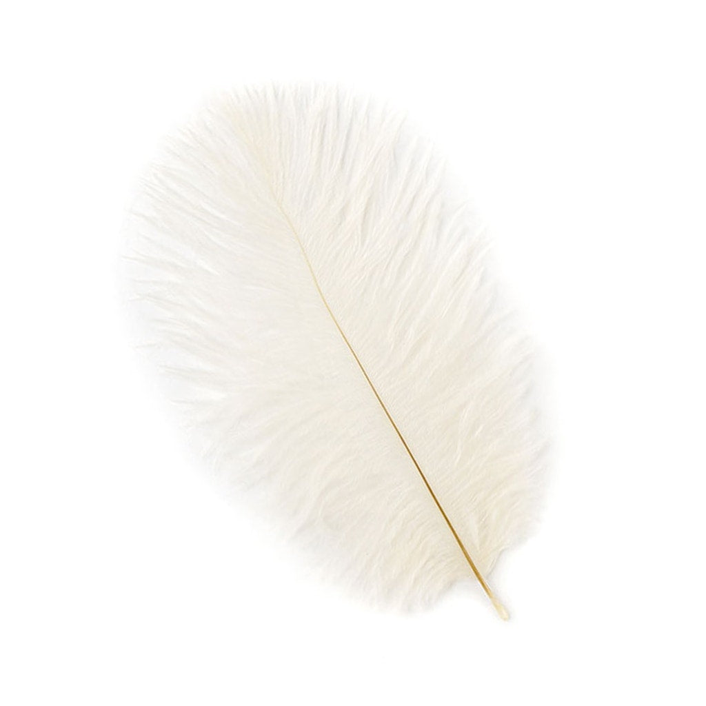 Ostrich Feathers 4-8’’ Drabs - Ivory - 2 pieces - Ostrich Feathers