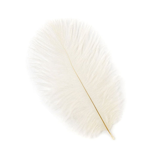 Ostrich Feathers 4-8’’ Drabs - Ivory - 2 pieces - Ostrich Feathers