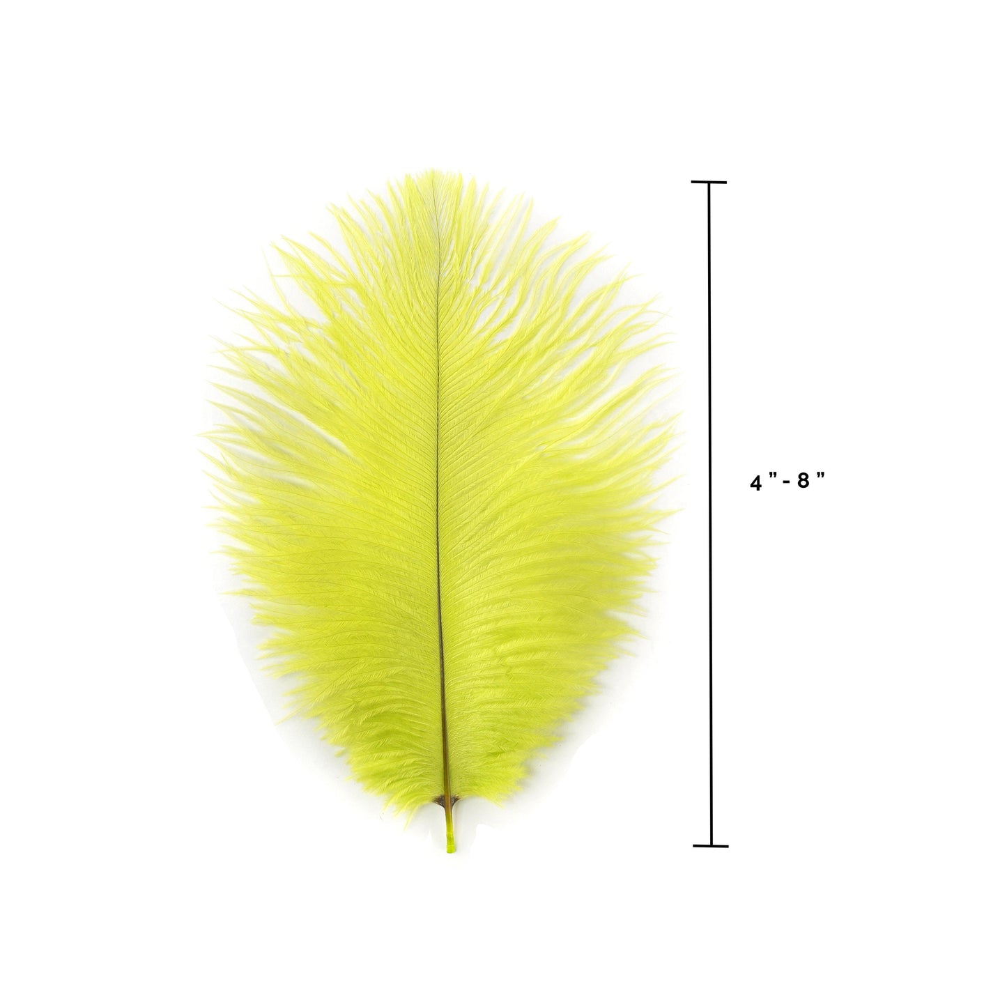 Ostrich Feathers 4-8’’ Drabs - Lime - Ostrich Feathers