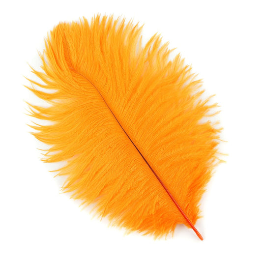 Ostrich Feathers 4-8’’ Drabs - Mango - 2 pieces - Ostrich Feathers