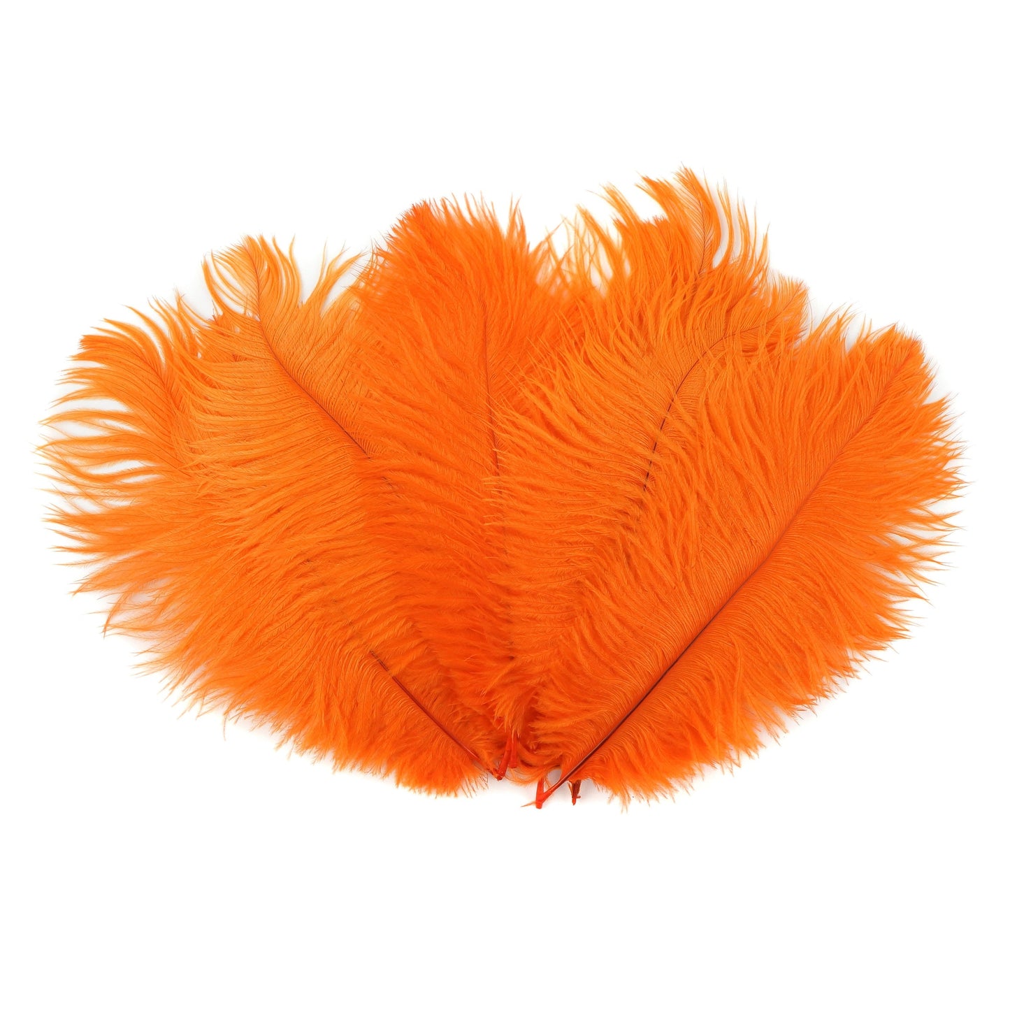 Ostrich Feathers 4-8’’ Drabs - Orange - 1/4 lb. bulk - Ostrich Feathers