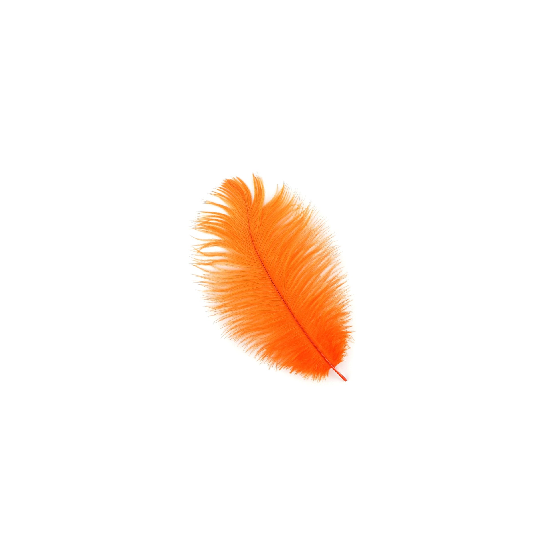 Ostrich Feathers 4-8’’ Drabs - Orange - Ostrich Feathers