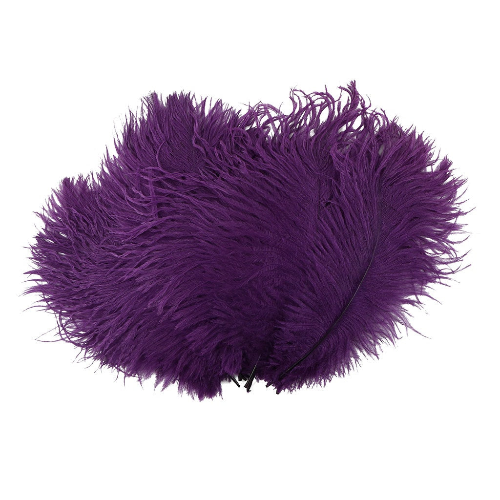 Ostrich Feathers 4-8’’ Drabs - Purple - 1/4 lb. bulk - Ostrich Feathers