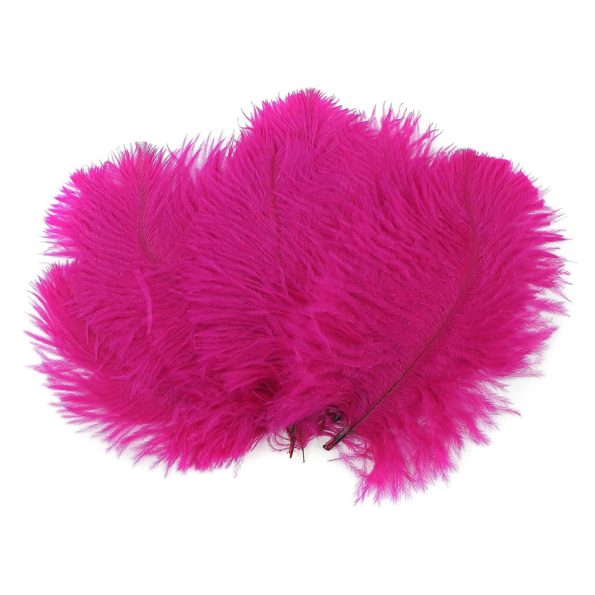 Ostrich Feathers 4-8’’ Drabs - Shocking Pink - 1/4 lb. bulk - Ostrich Feathers