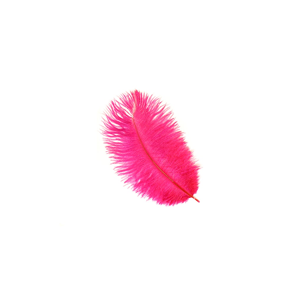 Ostrich Feathers 4-8’’ Drabs - Shocking Pink - Ostrich Feathers