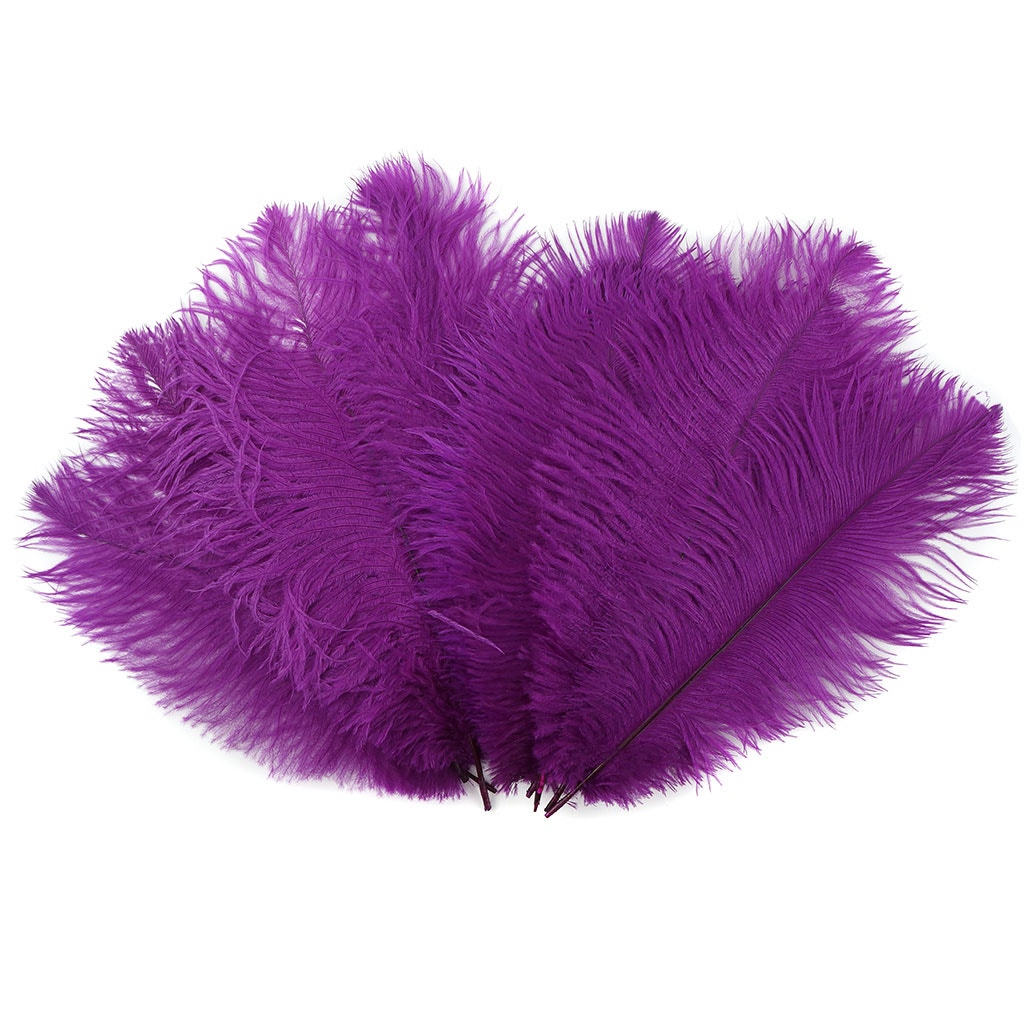 Ostrich Feathers 4-8’’ Drabs - Very Berry - 1/4 lb. bulk - Ostrich Feathers