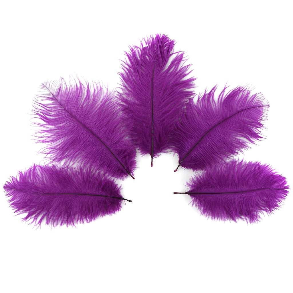 Ostrich Feathers 4-8’’ Drabs - Very Berry - 12 pieces - Ostrich Feathers