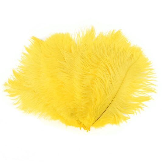 Ostrich Feathers 4-8’’ Drabs - Yellow - 1/4 lb. bulk - Ostrich Feathers