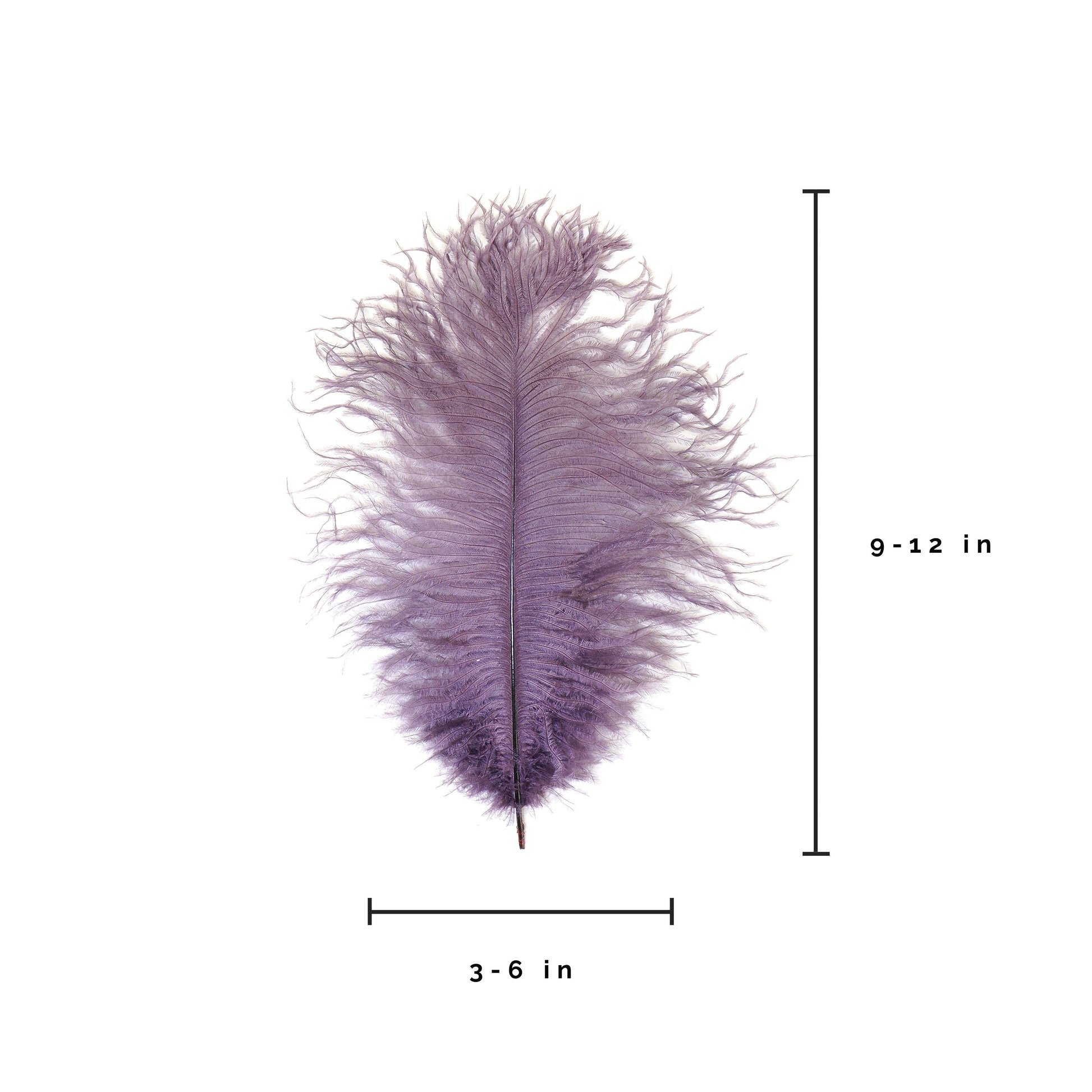 Ostrich Feathers 9-12’’ Drabs - Amethyst - Ostrich Feathers