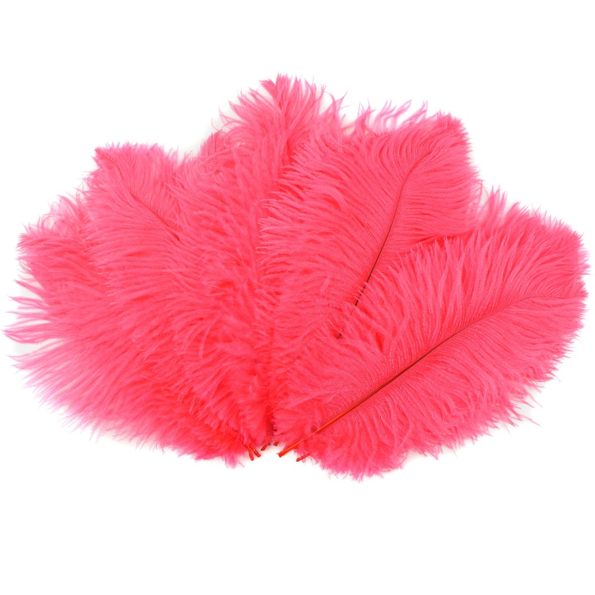 Ostrich Feathers 9-12’’ Drabs - Coral - 1/4 lb. bulk - Ostrich Feathers