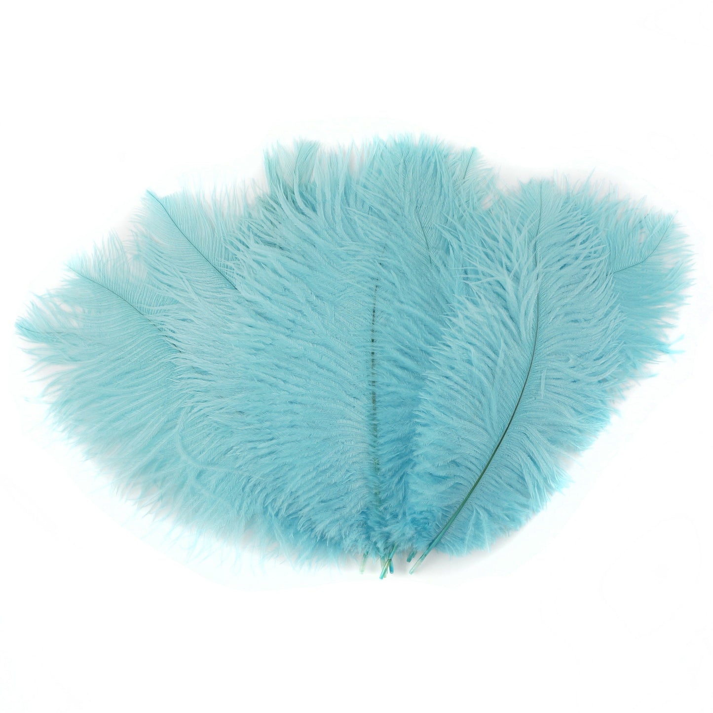 Ostrich Feathers 9-12’’ Drabs - Light Turquoise - 1/4 lb. bulk - Ostrich Feathers