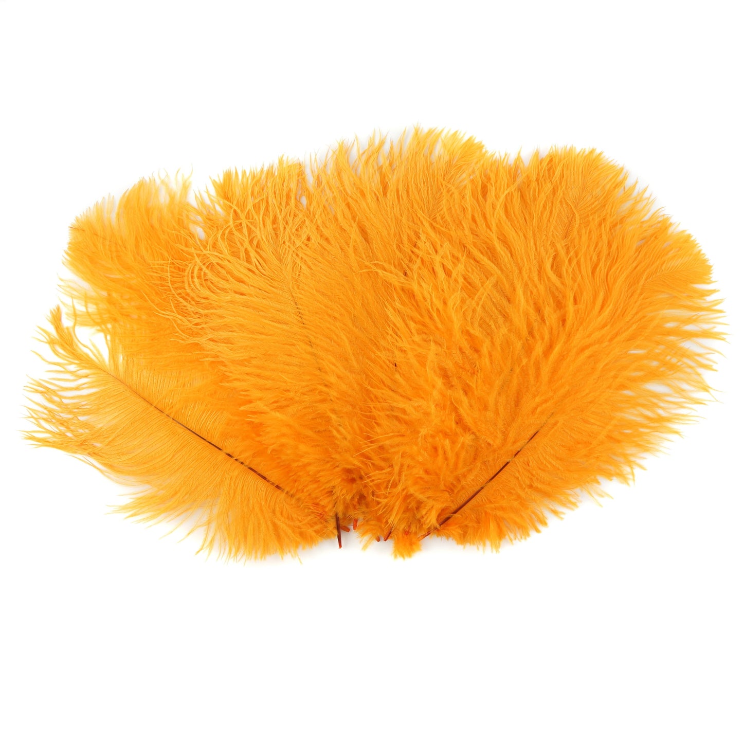 Ostrich Feathers 9-12’’ Drabs - Mango - 1/4 lb. bulk - Ostrich Feathers