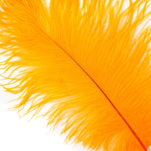 Ostrich Feathers 9-12’’ Drabs - Mango - 1 piece - Ostrich Feathers