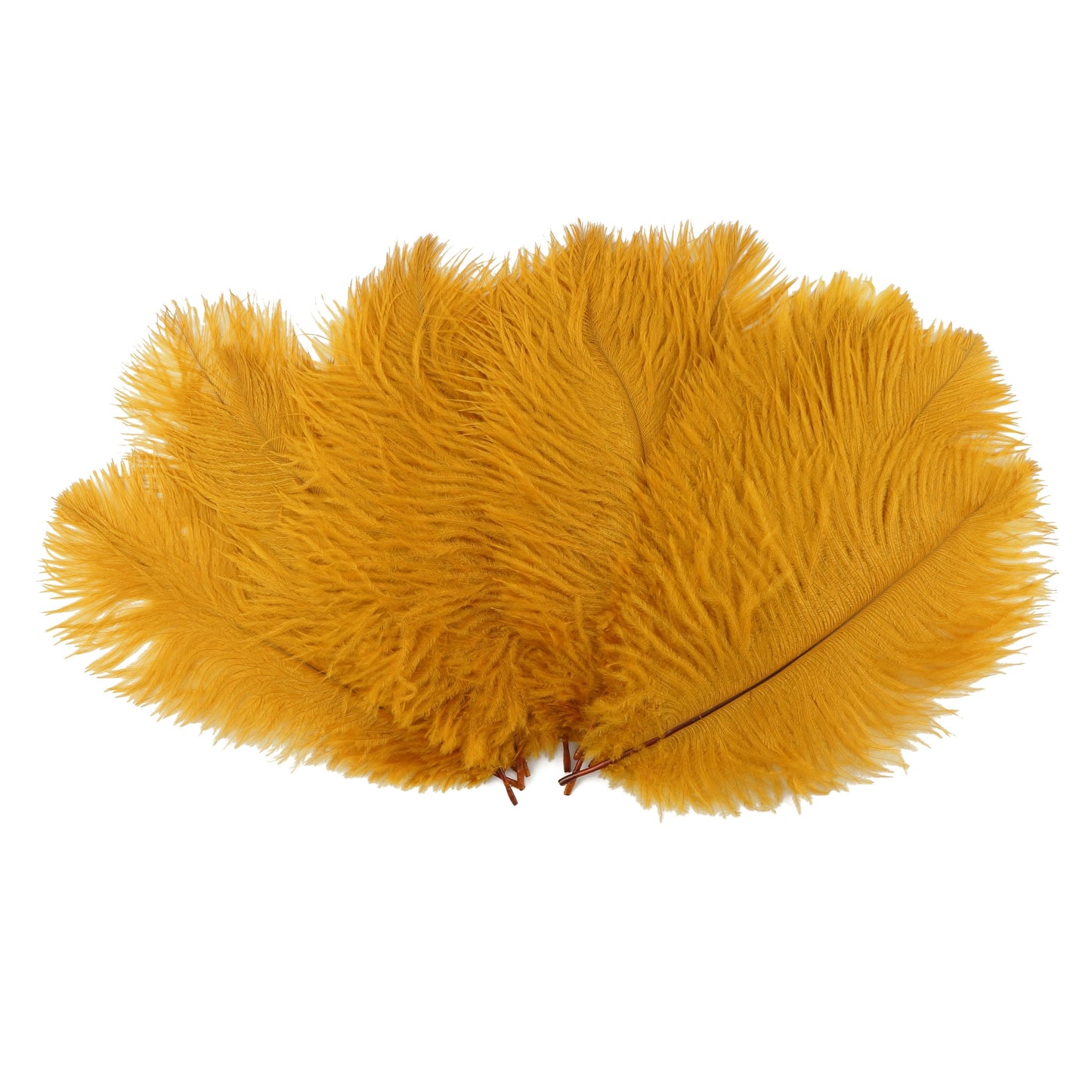 Ostrich Feathers 9-12’’ Drabs - Marigold - 1/4 lb. bulk - Ostrich Feathers