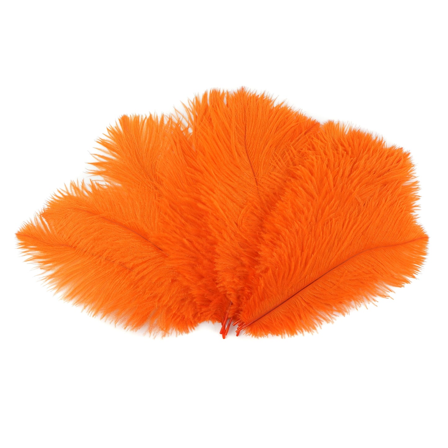 Ostrich Feathers 9-12’’ Drabs - Orange - 1/4 lb. bulk - Ostrich Feathers